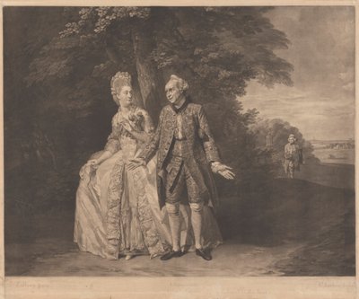 Thomas King ve Bayan Baddeley by Richard Earlom