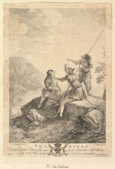 Üç Asker, 1766-67. by Richard Earlom