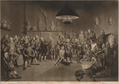 Kraliyet Sanat Akademisi by Richard Earlom, after Johann Zoffany
