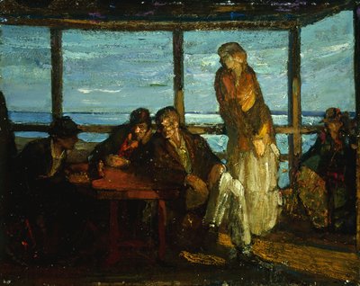 Bir Sundurma, Provincetown, c.1930-35 (masonit üzerine yağlı boya) by Richard Emil Miller