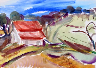 Kırmızı Çatılı Ev, Sonoma, 2018 by Richard Fox