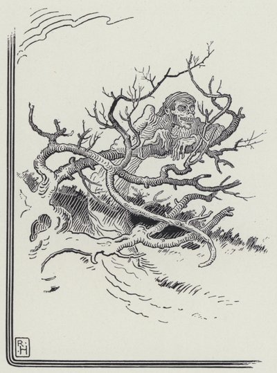 Adam ve Ölüm (gravür) by Richard Heighway