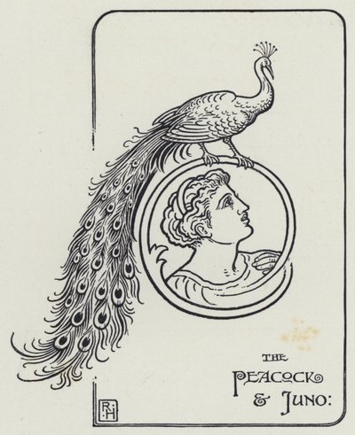 Tavus Kuşu ve Juno (gravür) by Richard Heighway