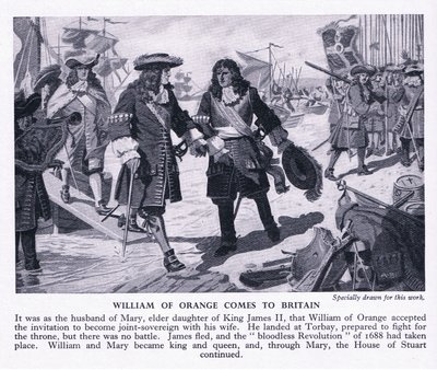 Orange'lı William İngiltere'ye geliyor, 1950 dolayları by Richard Henry Brock