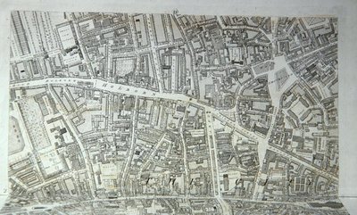 Londra Şehri Planı, yayınlanmış 1813 (gravür) (bkz. 247354-247357) by Richard Horwood