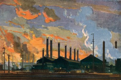 British Industries, Steel (renkli lito) by Richard Jack
