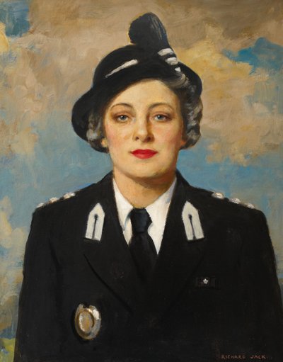 Muriel Elsie Gamage, 1950 dolayları (tuval üzerine yağlıboya) by Richard Jack