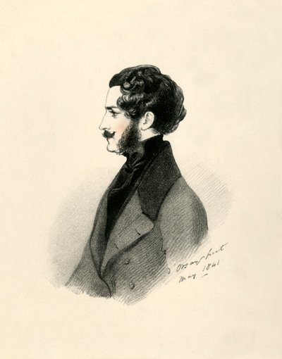 Edmund Aziz John Mildmay, 1841. by Richard James Lane