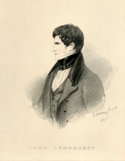 Lord Lyndhurst, 1835. by Richard James Lane