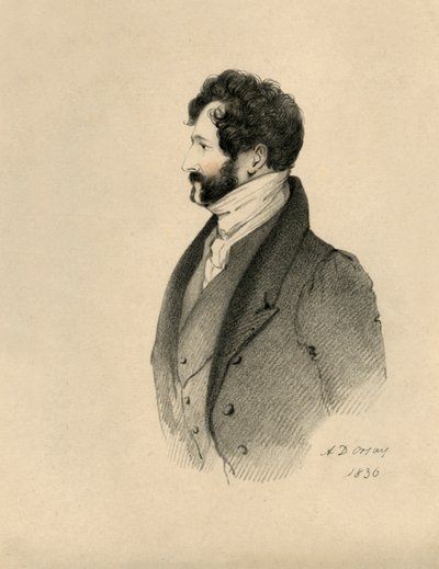 Saygıdeğer Lincoln Stanhope, 1836. by Richard James Lane