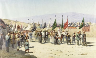 Shakhsei-Vakhsei, Müslümanların Dini Alayı by Richard Karlovich Zommer