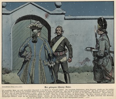 The captured black hussar  by Richard Knoetel