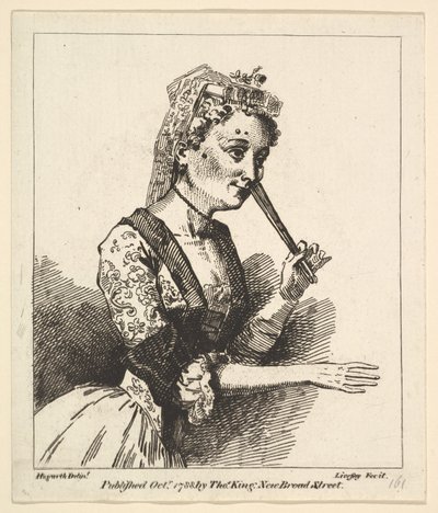 Hogarths Sabahından Şaşırmış Kadın, Ekim 1788. by Richard Livesay