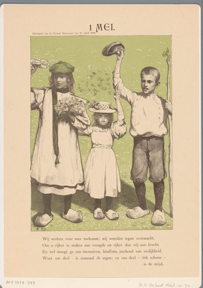1 mei (nesne üzerindeki orijinal başlık) by Richard Nicolaüs Roland Holst