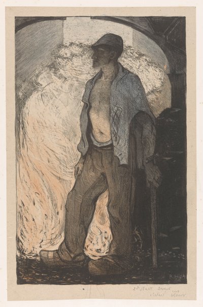 Ateşin yanında çalışan by Richard Nicolaüs Roland Holst