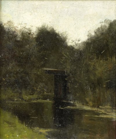 Breukelen yakınlarındaki bir Göletin Köşesi by Richard Nicolaüs Roland Holst