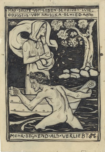 Odysseus ve Naussikaä'nın Vedası by Richard Nicolaüs Roland Holst