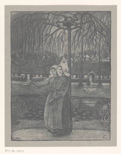 Bir su birikintisi, kahya kızlar by Richard Nicolaüs Roland Holst