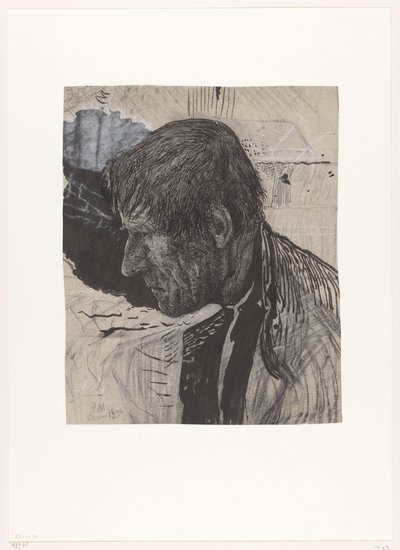 Yandan bir adamın başı by Richard Nicolaüs Roland Holst
