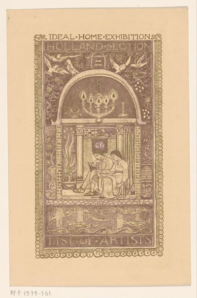 Kapak tasarımı: İdeal Ev Sergisi Kataloğu, 1912 by Richard Nicolaüs Roland Holst
