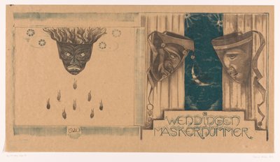 Kapak tasarımı: Twists, Mask Number, 1920 by Richard Nicolaüs Roland Holst