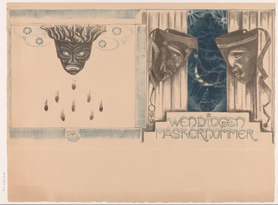 Kapak tasarımı: Twists, Mask Number, 1920 by Richard Nicolaüs Roland Holst