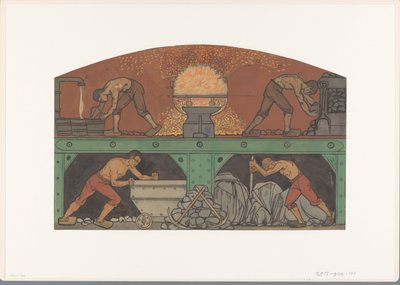 Berlage fuarında resim için tasarım: De Industrie by Richard Nicolaüs Roland Holst