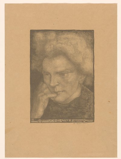 Bilinmeyen bir kadının portresi Dedie A RR (nesne üzerindeki başlık) by Richard Nicolaüs Roland Holst