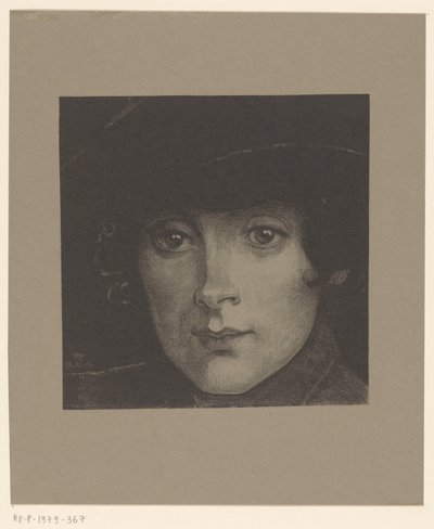 Bilinmeyen bir kadının portresi by Richard Nicolaüs Roland Holst
