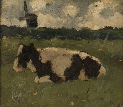Değirmenle Dinlenen İnek by Richard Nicolaüs Roland Holst