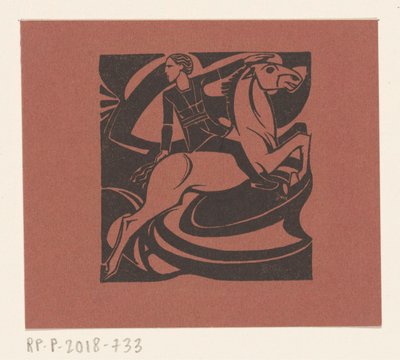 Zıplayan at binicisi by Richard Nicolaüs Roland Holst