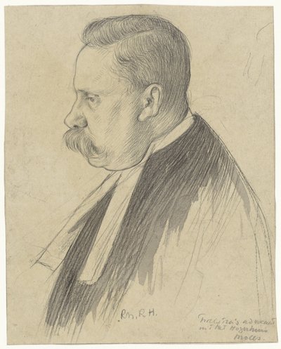 Hogerhuis davasında Troelstra'nın avukatı by Richard Nicolaüs Roland Holst