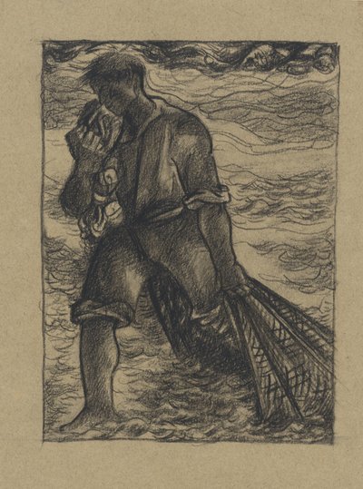ağ ile balıkçı by Richard Nicolaüs Roland Holst