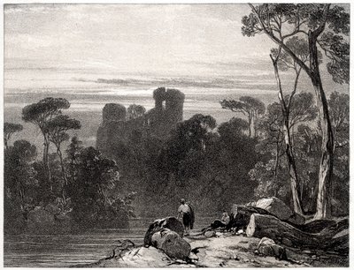 Bothwell Kalesi, 1826. by Richard Parkes Bonington