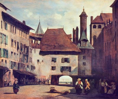 Place du Molard, c.1830 by Richard Parkes Bonington