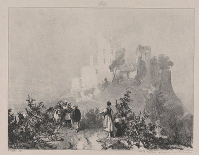 Chateau d'Arlay Harabeleri by Richard Parkes Bonington