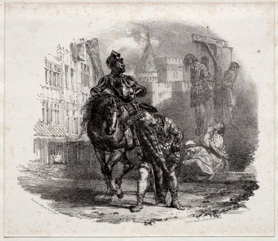 Argyle Kalesinden Kaçış by Richard Parkes Bonington