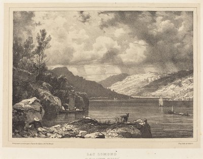 Lac Lomond by Richard Parkes Bonington after Francois Alexandre Pernot