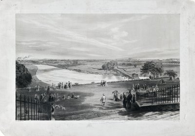 Avenham  Miller Park, c.1870 (kağıt üzerine renkli taş baskı) by Richard Parminter Cuff