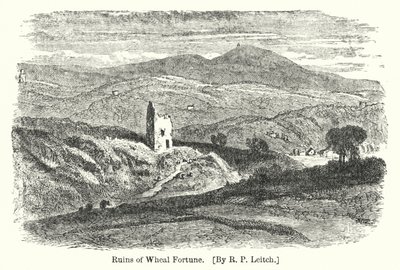 Wheal Fortune Harabeleri (gravür) by Richard Principal (after) Leitch