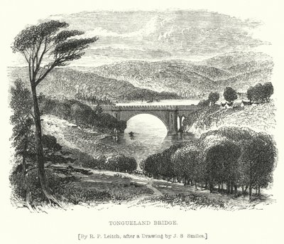 Tongueland Köprüsü (gravür) by Richard Principal (after) Leitch