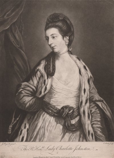 Çok Saygıdeğer Leydi Charlotte Johnston by Richard Purcell