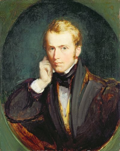 Otoportre, c.1827-37 (panelde yağlı boya) by Richard Redgrave