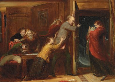 "The Outcast" için taslak, 1851 by Richard Redgrave