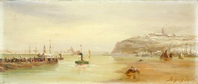 Cardiff Rıhtımının Dışındaki Deniz Feneri by Richard Short