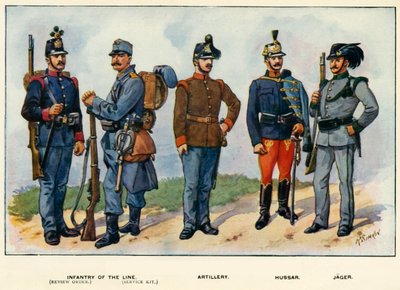 Avusturya-Macaristan Ordusu, 1919 Türleri. by Richard Simkin