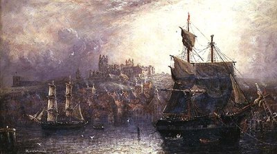 Whitby Harbour (tuval üzerine yağlı boya) by Richard Weatherill