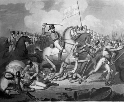 Fransız piyadelerine karşı süvari hücumu, Salamanca Muharebesi, 22 Temmuz 1812, 1819 (aquatint) by Richard Westall