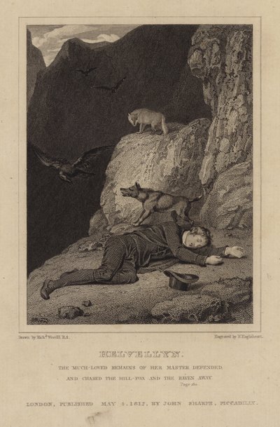 Helvellyn'de Charles Gough by Richard Westall