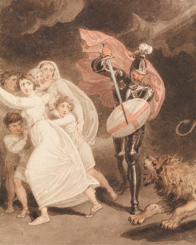 Greatheart'ın Grim ile Savaşı by Richard Westall
